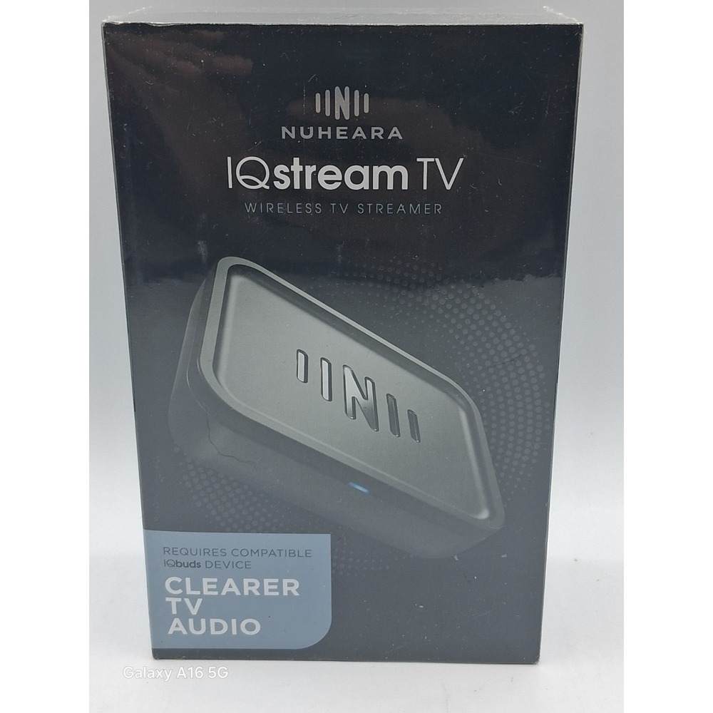 IQstream: TV Audio Streamer Hear TV Better by Nuheara Qualcomm aptX New Sealed